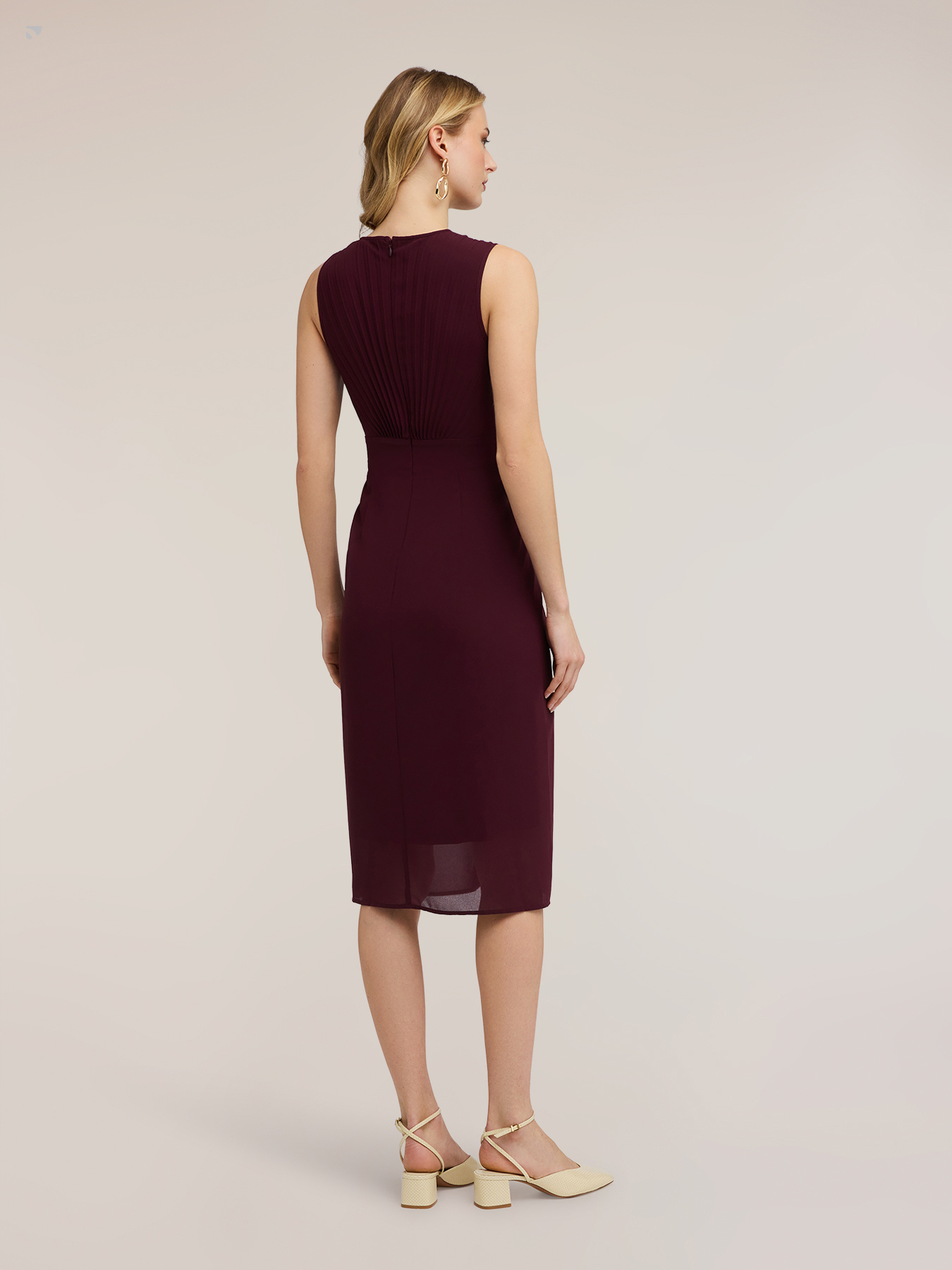 Etuikleid aus Georgette mit Drapierung image number 1