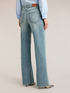 High-waisted wide jeans washed image number 1