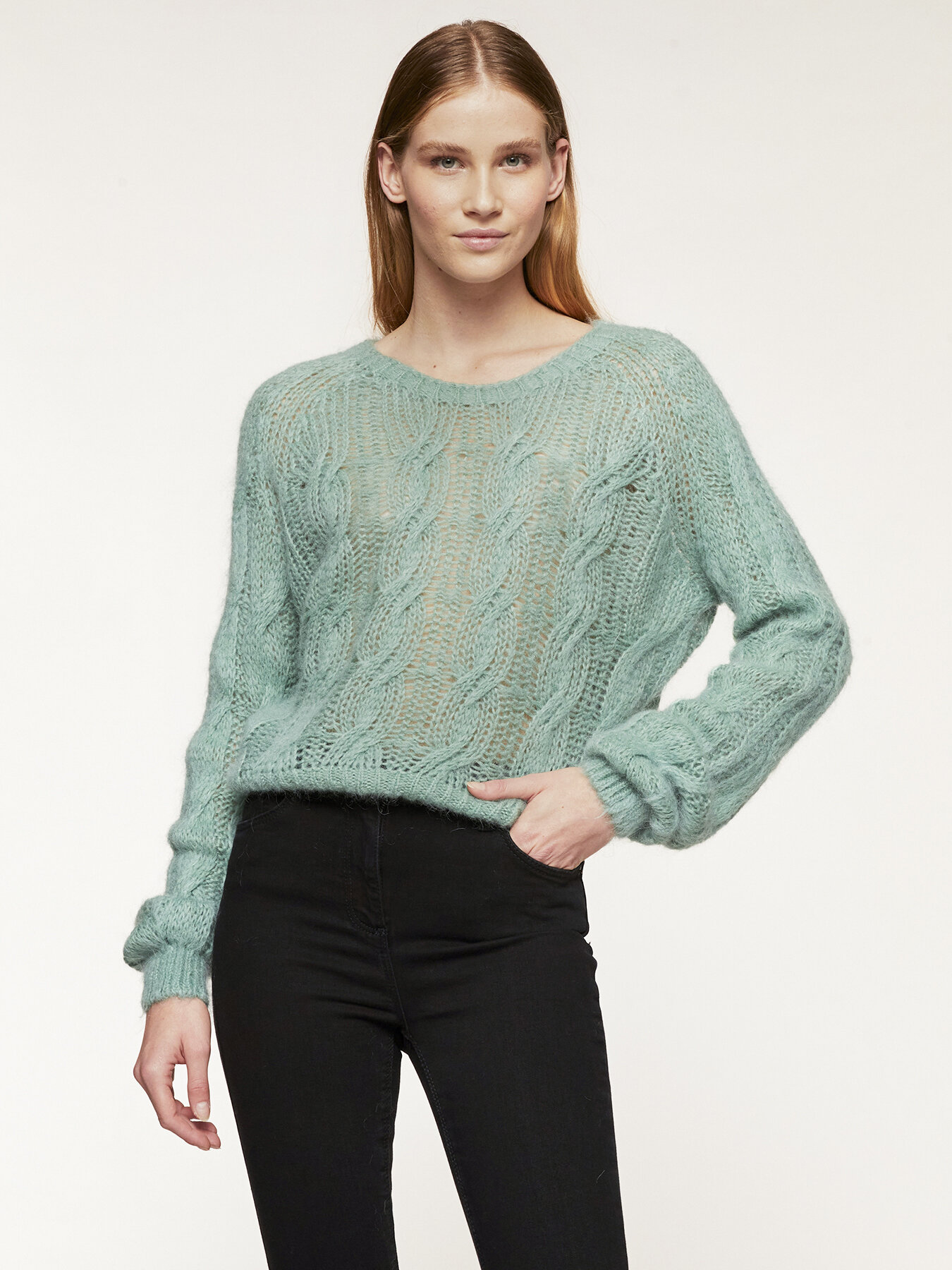 Zopfpullover Mohairgemisch image number 0