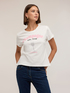 T-Shirt mit Print und Strassapplikationen image number 0