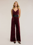 Long velvet jumpsuit image number 3