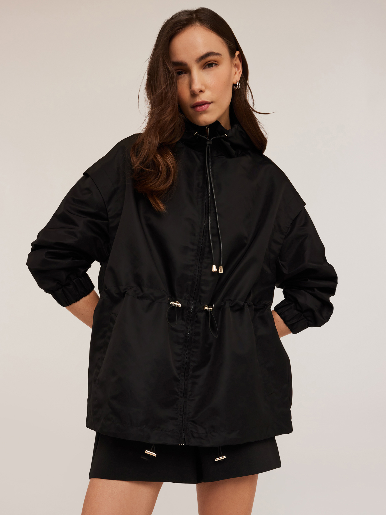 Parka aus Nylon mit Tunnelzug image number 0