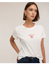 T-shirt con scritta e cuore in strass image number 3