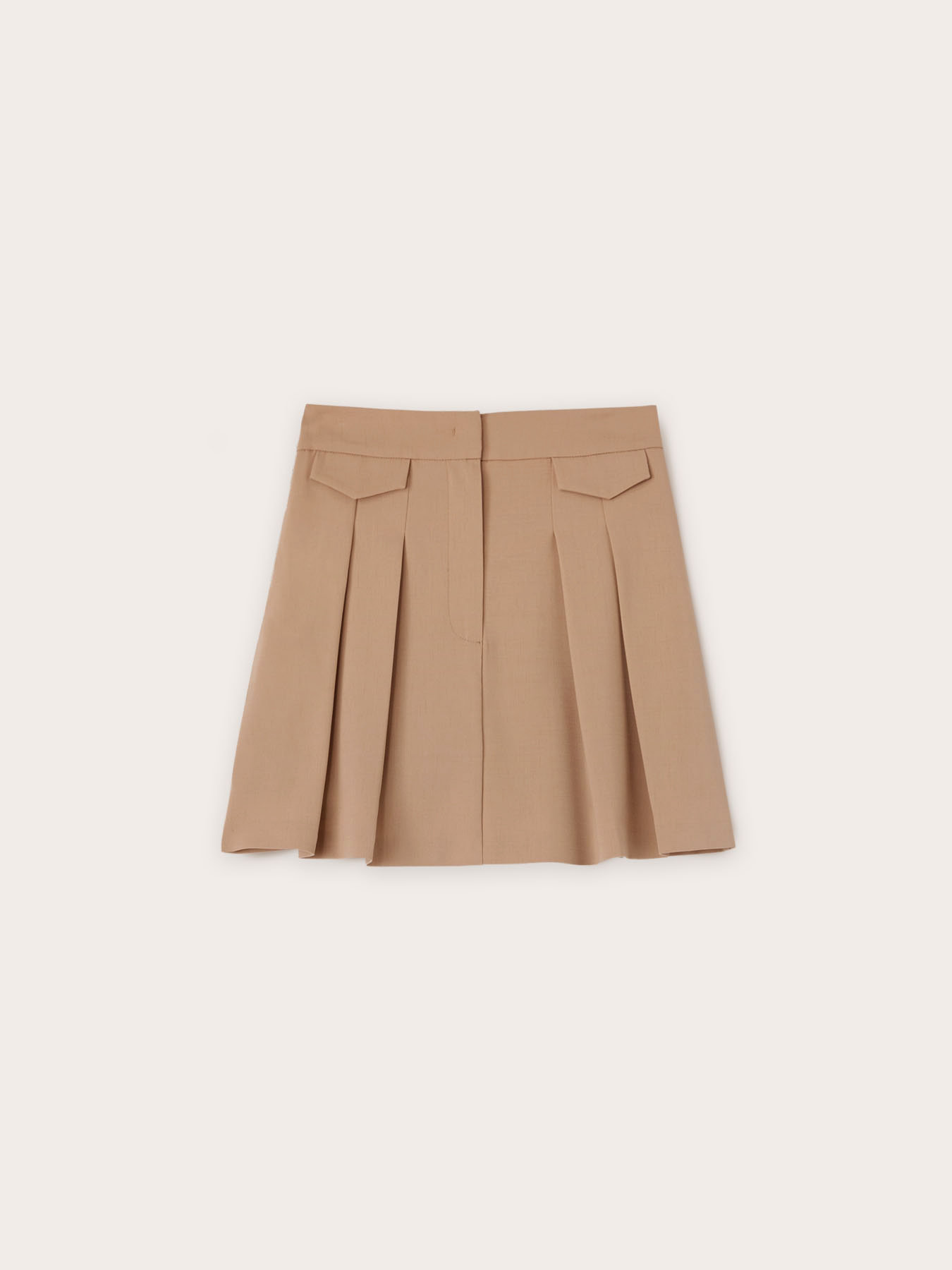 Pleated skirt with pocket pattern image number 4