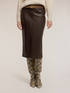 Sheath skirt in coated fabric image number 2