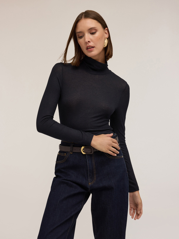 Mixed-cost cashmere jumper