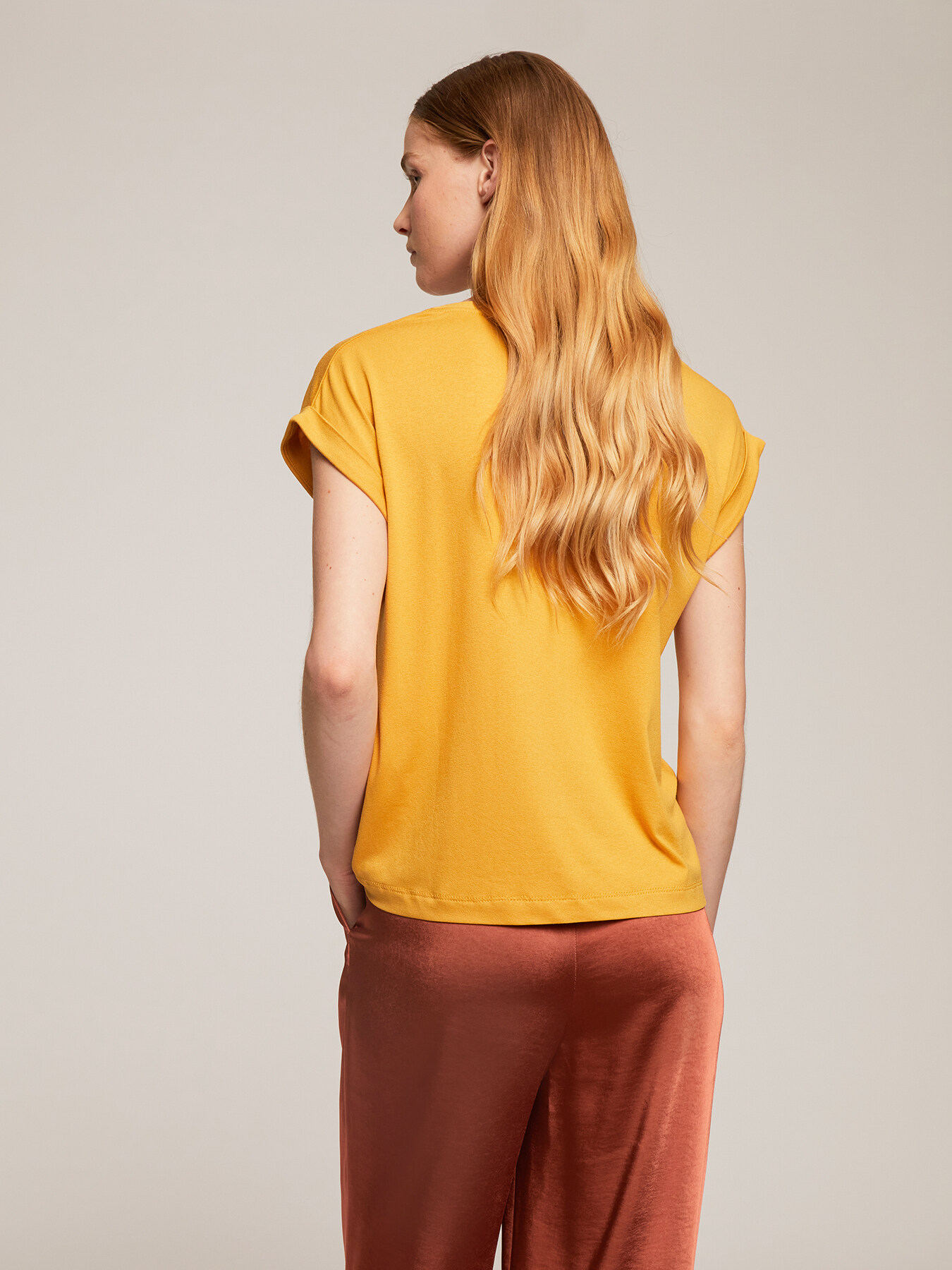 t-shirt kimono tinta unita image number 1