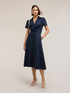 Robe chemise midi en popeline image number 0