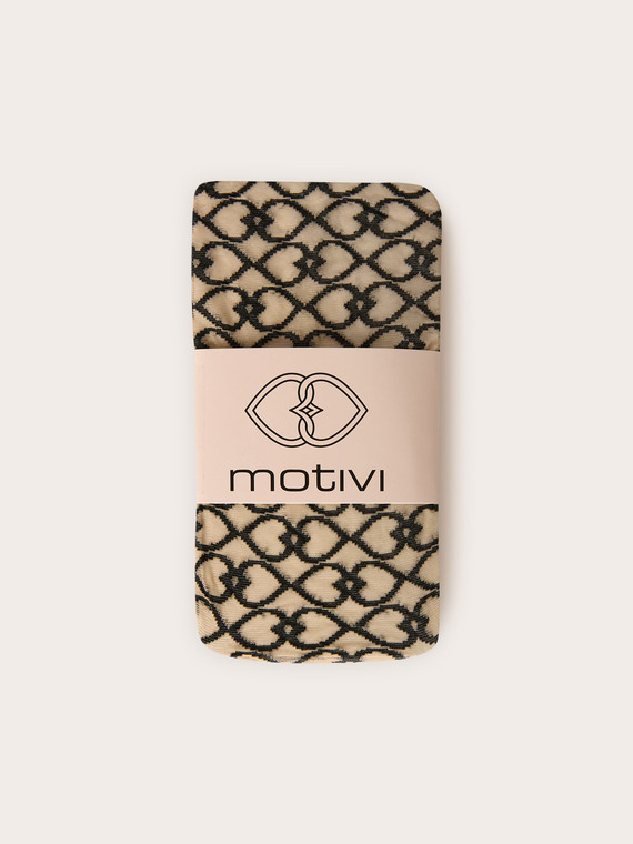 Chaussettes courtes voil&eacute;es fantaisie Double Love