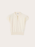 Viscose blend knit polo image number 3