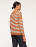Pull &agrave; rayures lurex image number 1