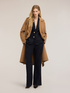 Pantalon palazzo en velours lisse image number 0
