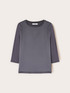 Two-tone T-shirt with three-quarter sleeves image number 3