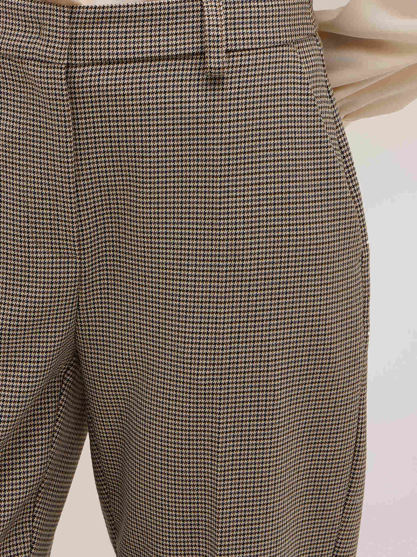 Regular trousers with check pattern turn-up image number 3