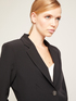 Blazer la un singur r&acirc;nd de nasturi culoare uni image number 2
