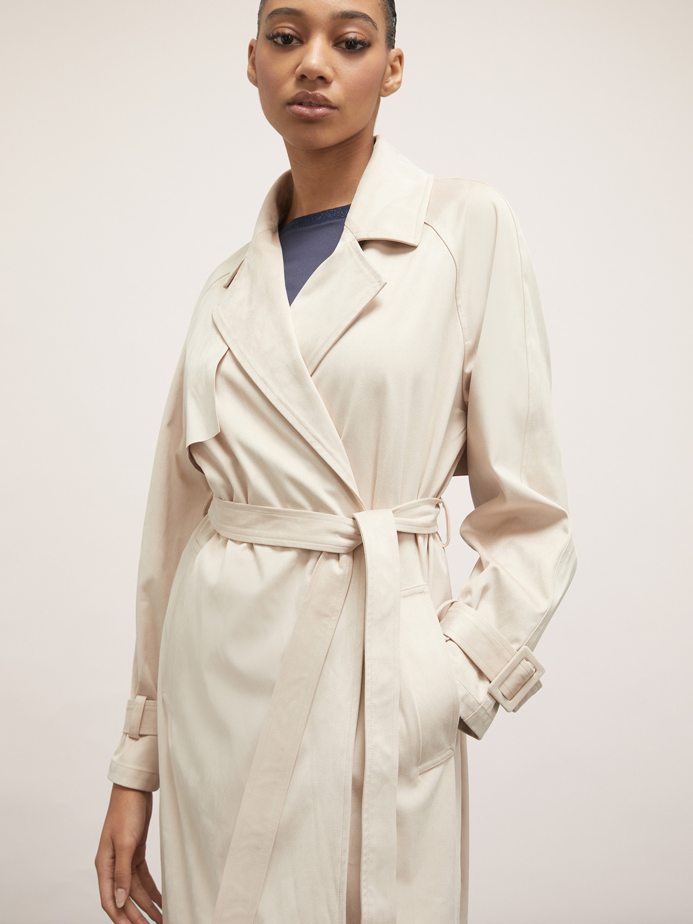 Trench in Wildleder-Optik image number 2