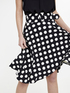 Jupe mi-longue &agrave; pois image number 0