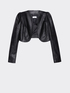 Faux leather bolero jacket image number 3