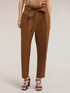 Hose aus Popeline mit Paper-Bag-Bund image number 3