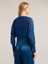 Cardigan in maglia fine lurex image number 1