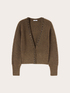 Kimono cardigan in alpaca wool with stones image number 4