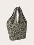 Geflochtene Shopper-Tasche mit Schultergriffen image number 3