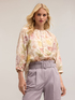 Blusa over in mussola di cotone fantasia floreale image number 2