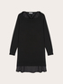 Robe en maille avec sous-robe en satin image number 4