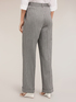Striped linen blend palazzo pants image number 1