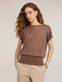 Fine viscose and lurex blend yarn sweater image number 0