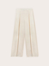 Palazzo pants in viscose satin image number 4