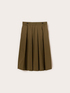 Cotton blend pleated skirt image number 4