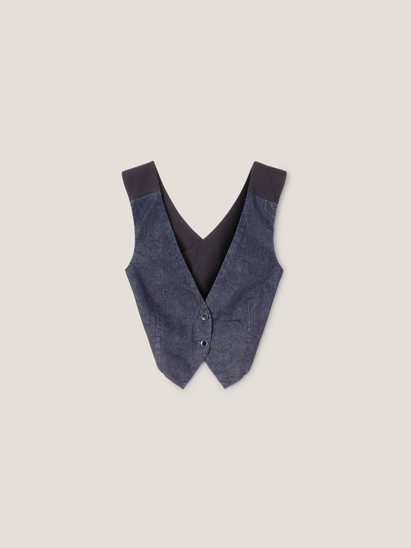 Gilet in denim image number 4
