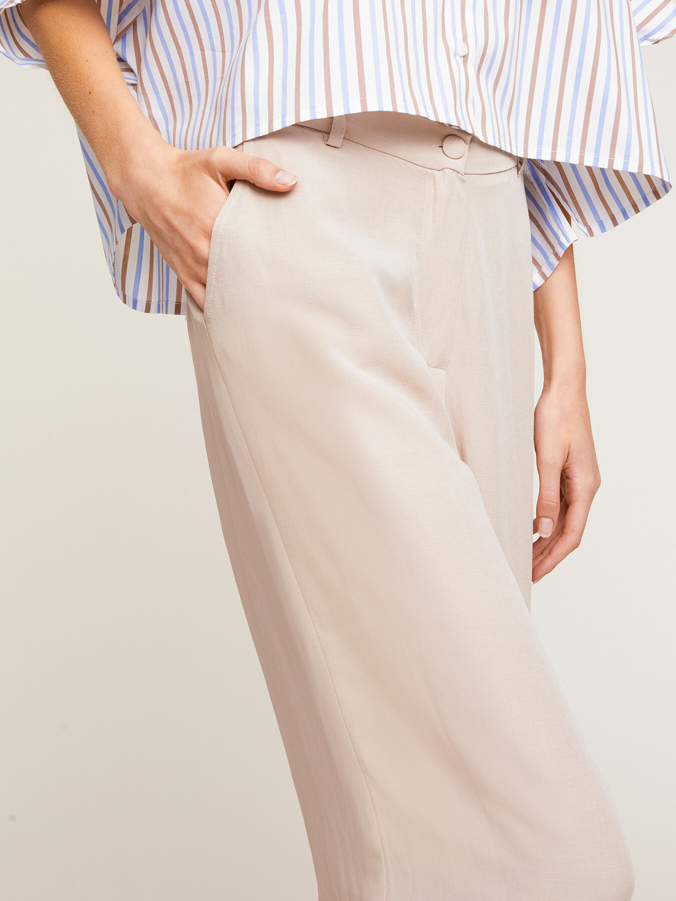 Maperò Pantaloni in misto lino M31263