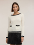 Boucl&eacute; sweater in wool blend image number 2