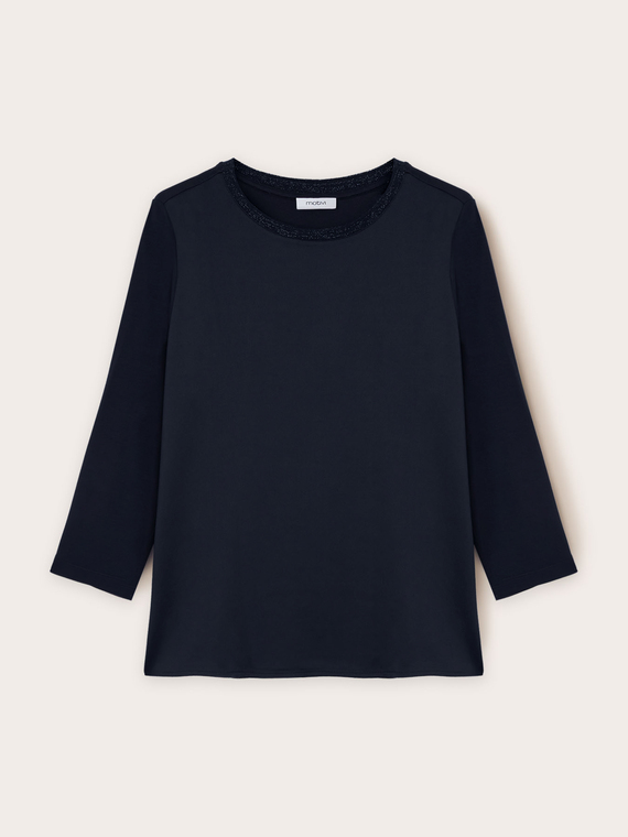 T-shirt basic bimaterica