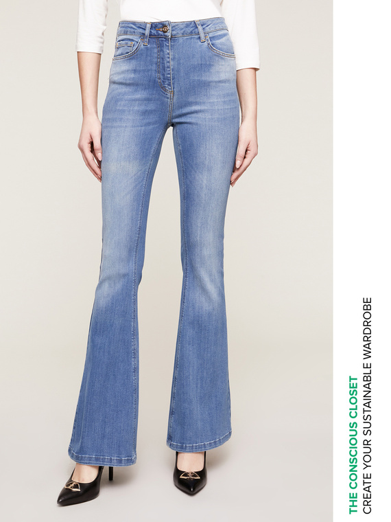 Flare-Jeans Elle mit hohem Bund