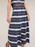 Jupe pliss&eacute;e &agrave; rayures fantaisie image number 3
