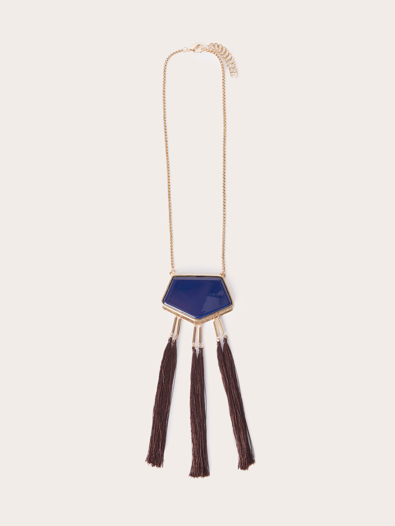 Collar con colgante y borlas Colección Barbieri image number 1