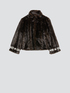 Cappotto corto in simil pelliccia image number 3