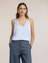 Wide shoulder satin top image number 0