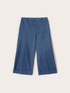 Pantaloni cropped in denim misto lyocell image number 3