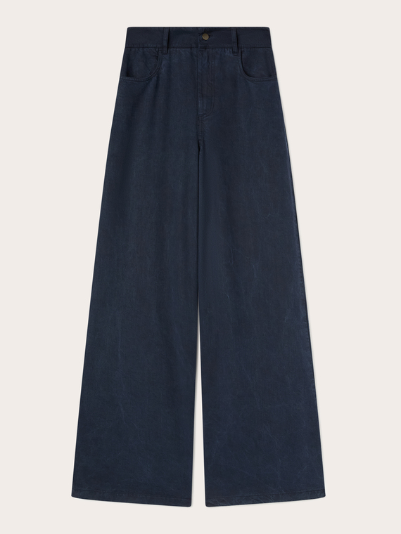 Pantalones palazzo de lyocell