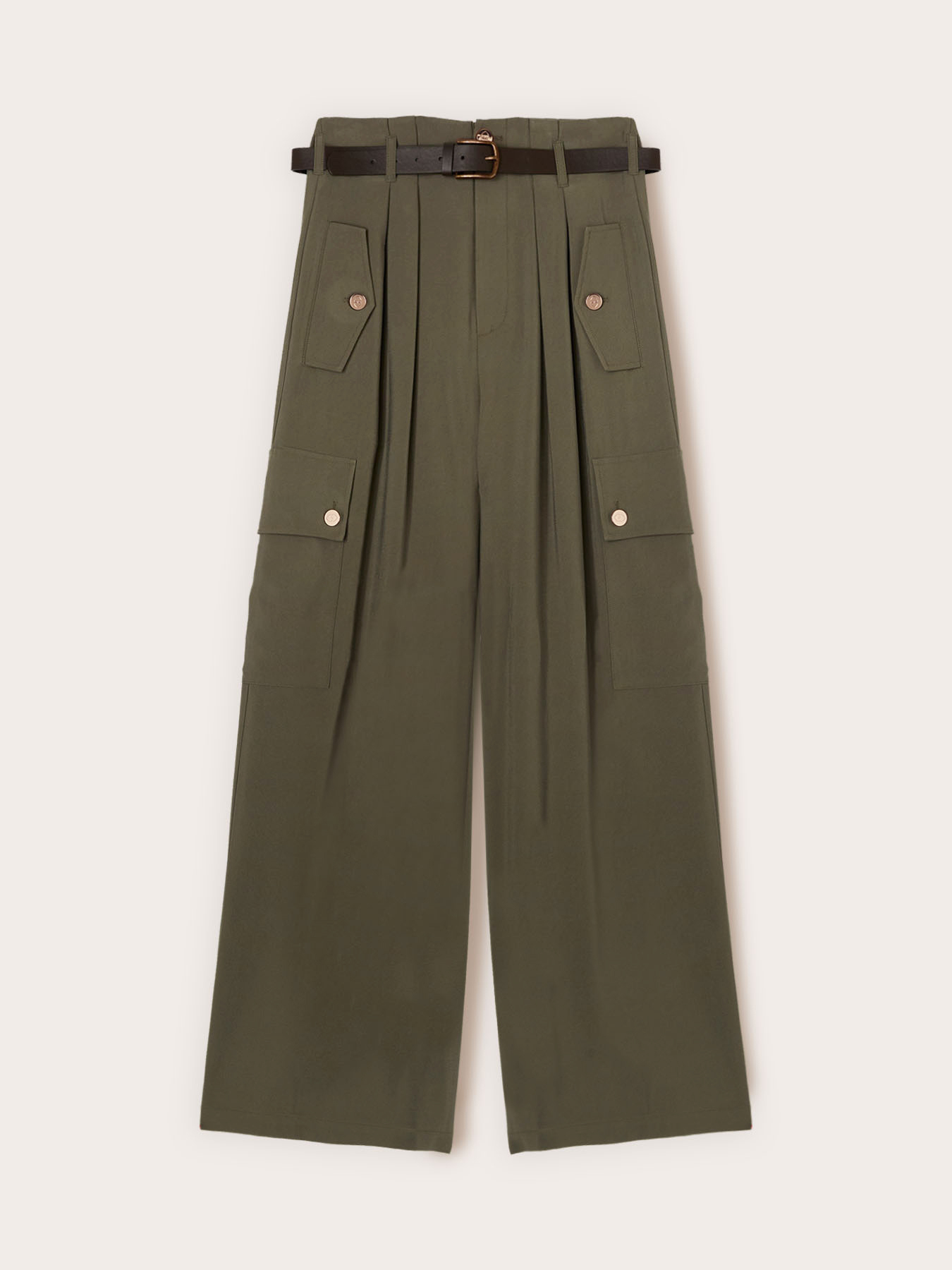 Palazzo-Hose mit Cargo-Taschen image number 4