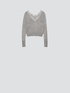 V-neck sweater with lace image number 3