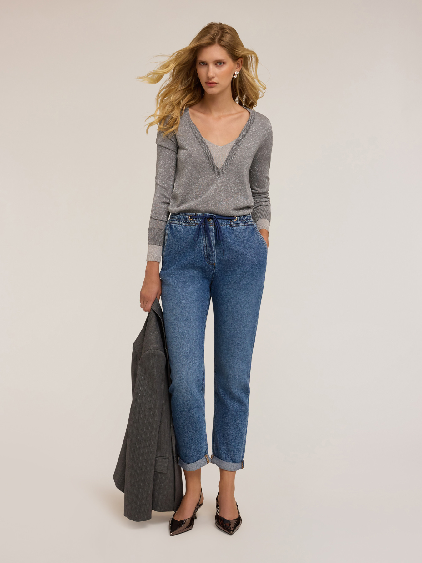Slouchy-Jeans aus Lyocell-Mischung image number 2