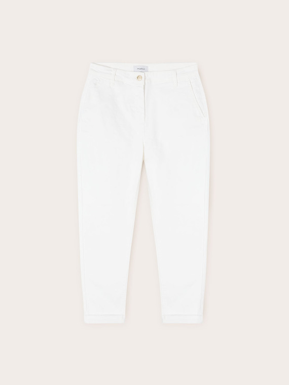Drill chino trousers