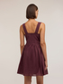 Flare dress in cotton voile with V-neck image number 1