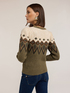Jacquard-Pullover mit Ballon&auml;rmeln image number 1