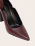 Pantofi cu toc decoltați cu model de crocodil image number 3